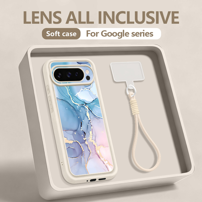 Google Pixel 8A - 大理石模様TPUスマホケース Google Pixel 10 9 Pro