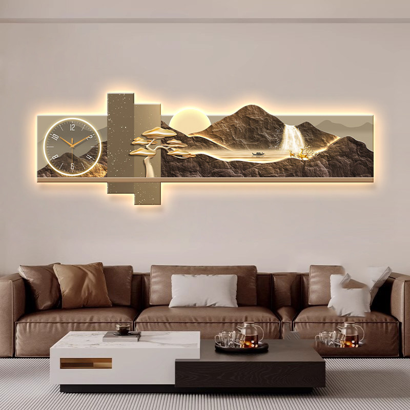 ビッグサイズアート壁画高級モダン時計壁掛け寝室美的デザイン中 - Luxury Lifestyle Design のレビューと価格