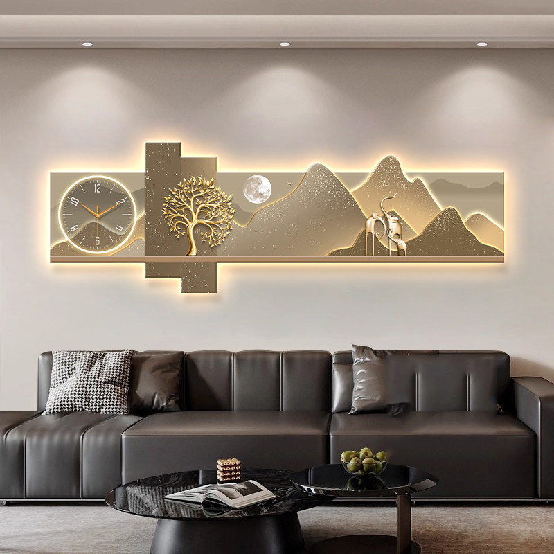 ビッグサイズアート壁画高級モダン時計壁掛け寝室美的デザイン中 - Luxury Lifestyle Design のレビューと価格