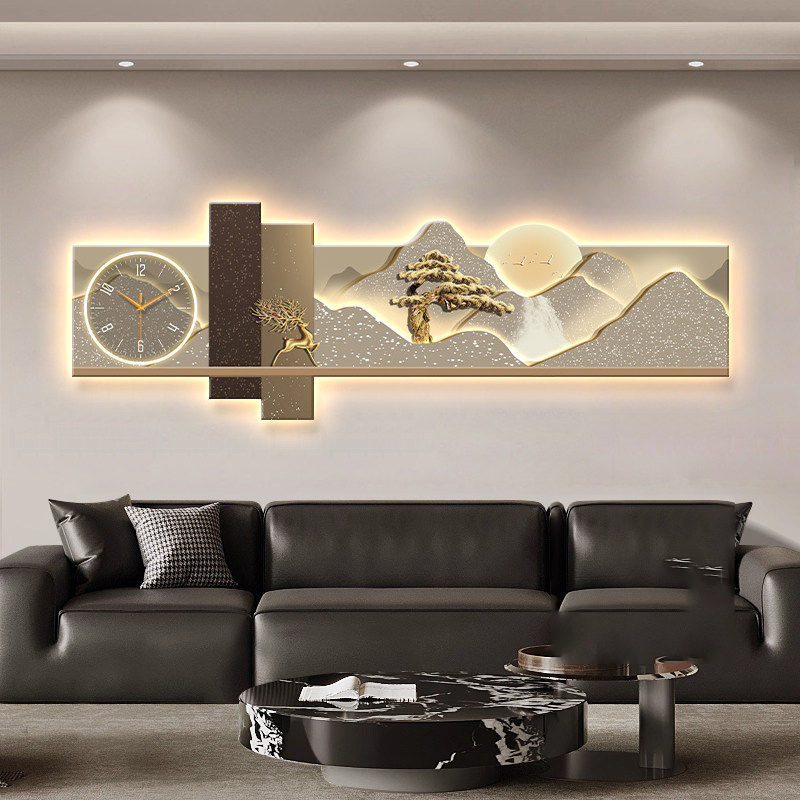 ビッグサイズアート壁画高級モダン時計壁掛け寝室美的デザイン中 - Luxury Lifestyle Design のレビューと価格