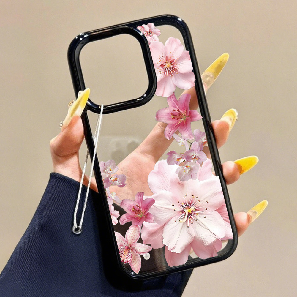 ピンクのユリの花柄 iPhone 16 Pro/15/13/ - Apple Iphone 16 のレビューと価格