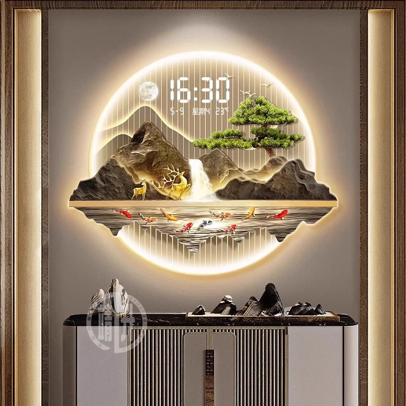 中国風デザインの壁掛け時計、モダンな美的センセーション、エイ - Luxury Lifestyle Design のレビューと価格