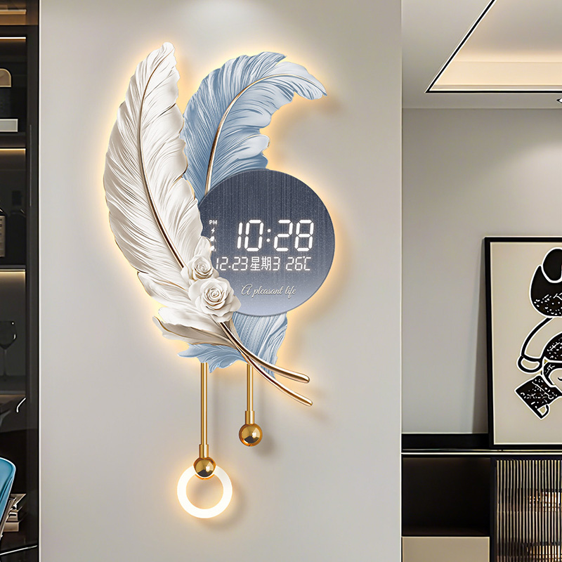 中国風のミニマリスト壁時計高級デザイン美的ファッション時計壁 - Luxury Lifestyle Design のレビューと価格