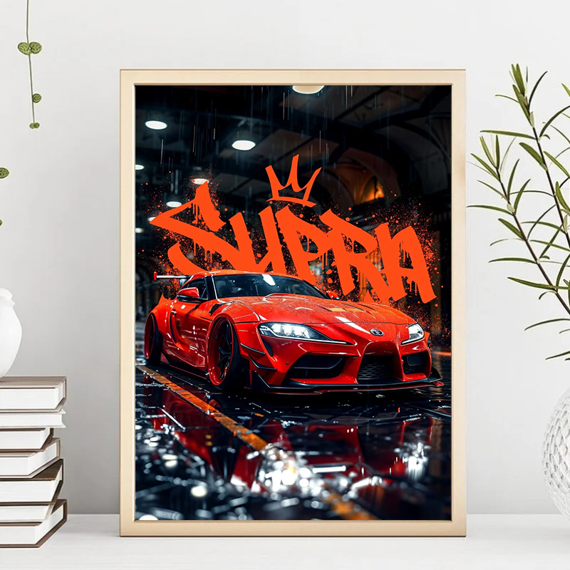 ブルーミアータスープラ車 E36 高級スーパーカーポスタース - Luxury Lifestyle Pictures のレビューと価格